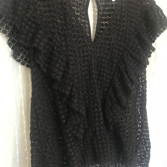 Stevie May black crochet top - Picture 3 of 6